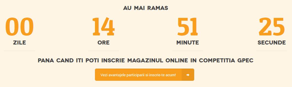 Ultimele ore de inscrieri in Competitia Magazinelor Online GPeC