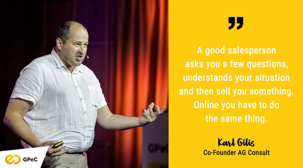 Karl Gilis, AG Consult - Online selling
