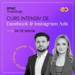 raluca radu si robert dumitru traineri curs facebook ads 24-25 martie